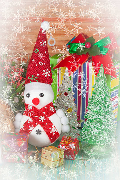 istock christmas decoration with fake snow flake 610646560