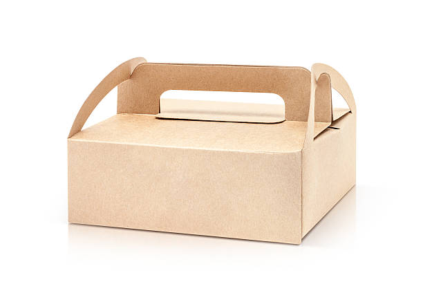 istock kraft packaging paper box isolated on white background 610651120