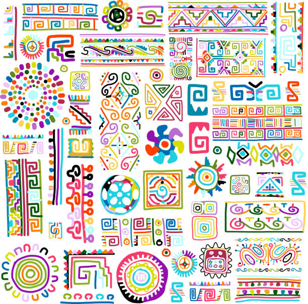 Ethnic handmade colorful ornament for your design vector art illustration