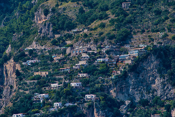 istock Typical houses from Amalfi coast, Italy 610655318