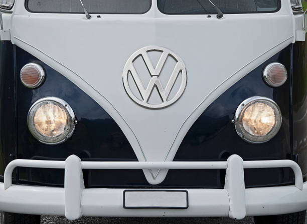 Oberalp pas, Switzerland,2016-08-20 Front of a Volkswagen Transporter Type 2 (T1; 1950–1967)