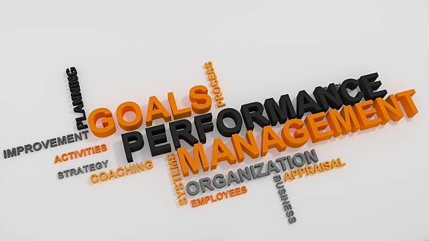 Goals Performance Management stock photo