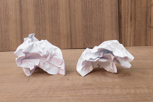 istock White paper sheet, paper Crumpled paper ball 610658652