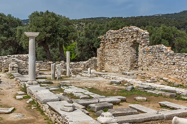 istock Archaeological site of Aliki, Thassos island, Greece 610659766