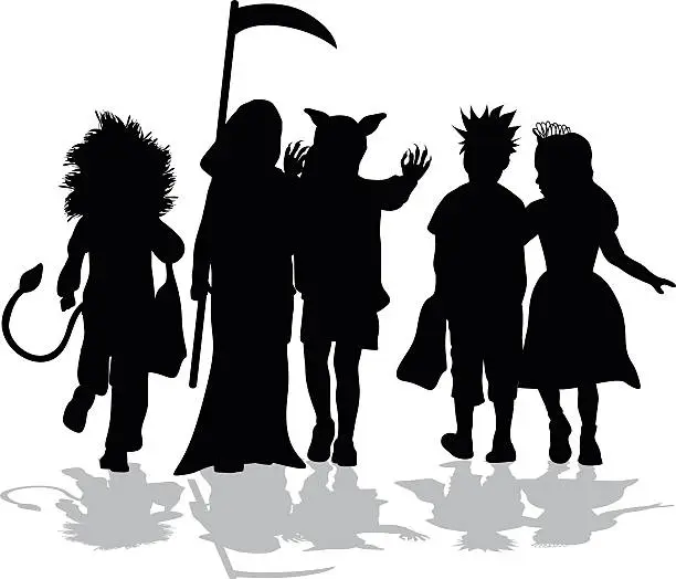 Vector illustration of Halloween Kids Night Out