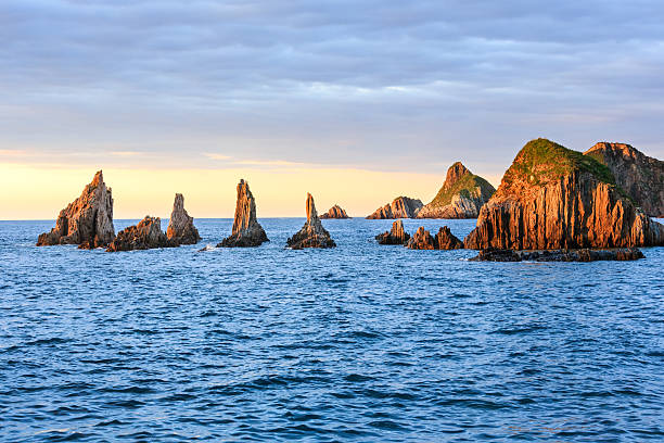 istock Gueirua beach at evening. Asturias, Spain. 610671334