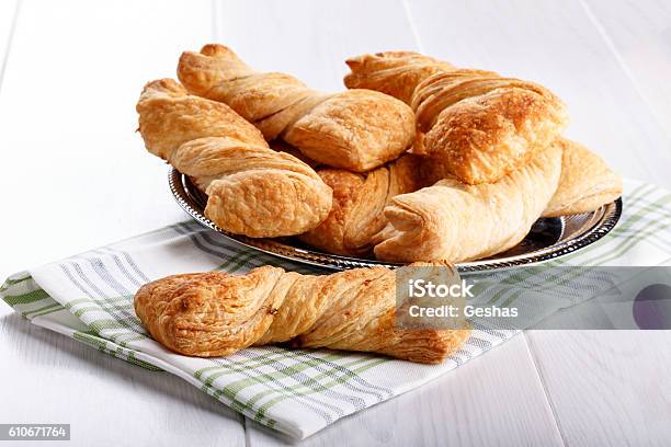 Twisted Puff Pastry Stock Photo - Download Image Now - Puff Pastry, Pastry Dough, Twisted