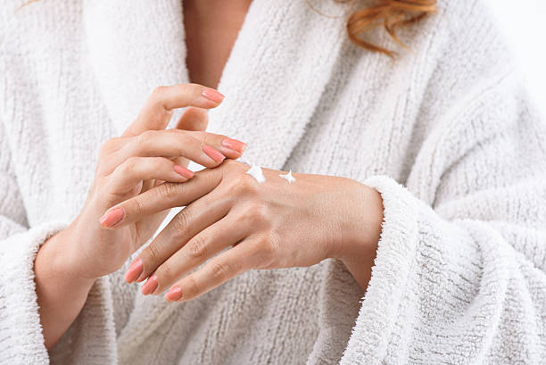 istock Lady having treatment of her skin 610673826