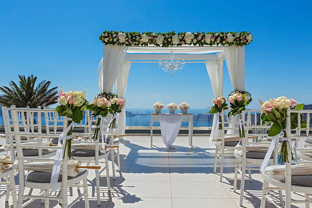 istock Holiday decorations for the wedding 610677370