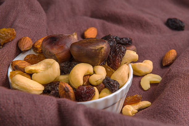 istock raisins and nuts in a saucer 610677420