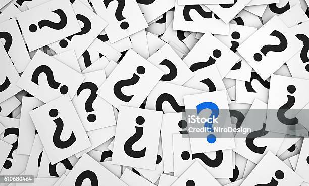 Question Marks Stock Photo - Download Image Now - Asking, Assistance, Backgrounds