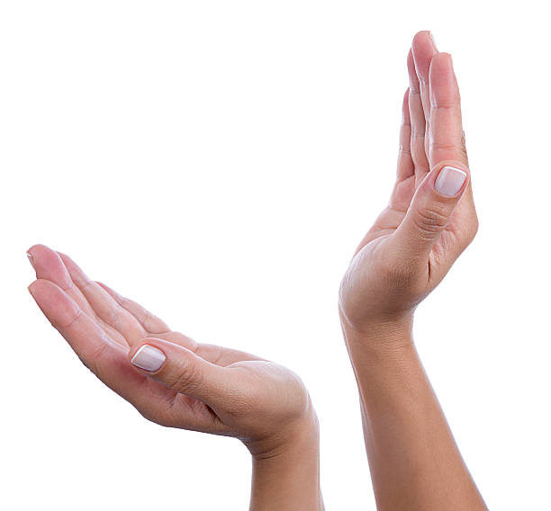 istock Female Hands to Protect Isolated 610680764