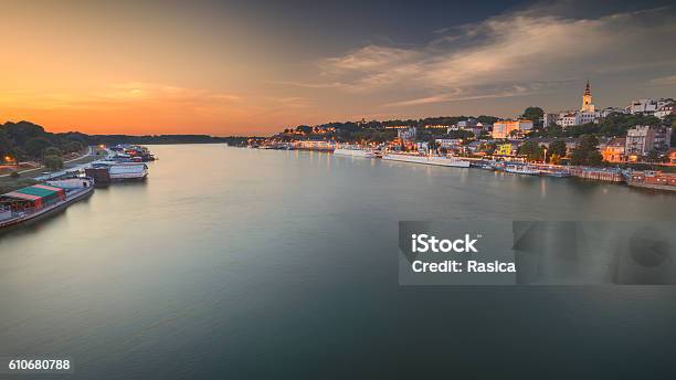 Idyllic Panorama Of Belgrade Town At Dusk Stock Photo - Download Image Now - Belgrade - Serbia, Serbia, Architecture