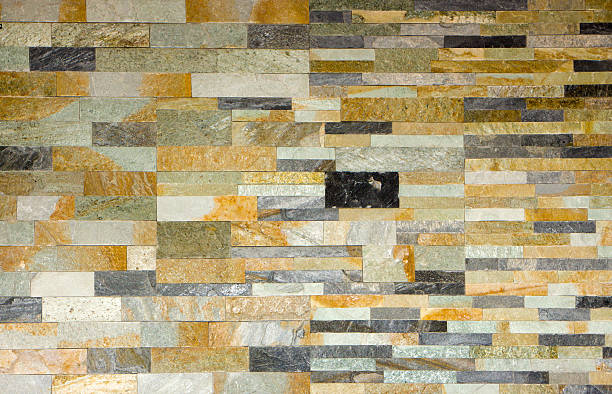 istock Details of stone texture,stone slate travertine background 610684444