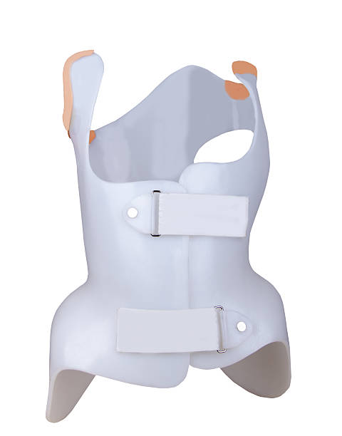 corset for treatment of scoliosis - bustiers imagens e fotografias de stock