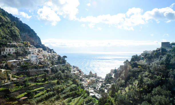 istock ositano, Town at Amalfi Coast ( Italy ) 610692270