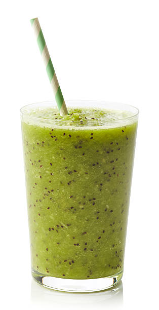 istock Glass of kiwi smoothie 610692906