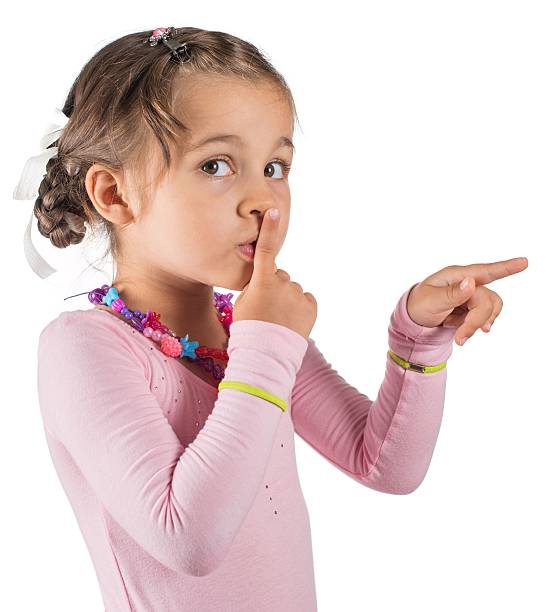 istock Little Girl Calling For Silence 610693238