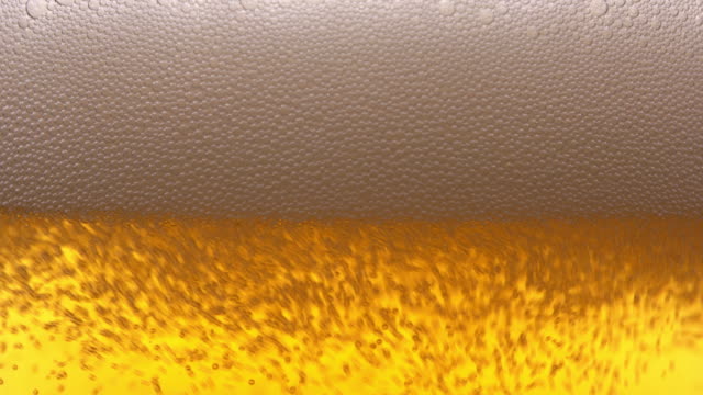 Glass of beer close up