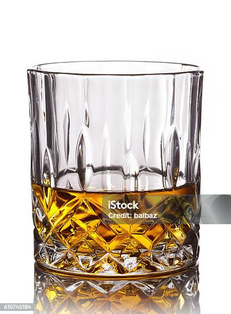 Glass Of Whiskey Stock Photo - Download Image Now - Drinking Glass, Glass - Material, Scotch Whiskey