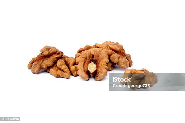 Pile Of Peeled Walnuts Stock Photo - Download Image Now - Brown, Horizontal, No People