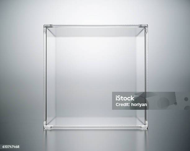 Acrylic Box Abstract Stock Photo - Download Image Now - Box - Container, Glass - Material, Transparent