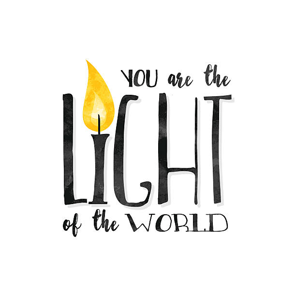 You are the light of the world! vector art illustration