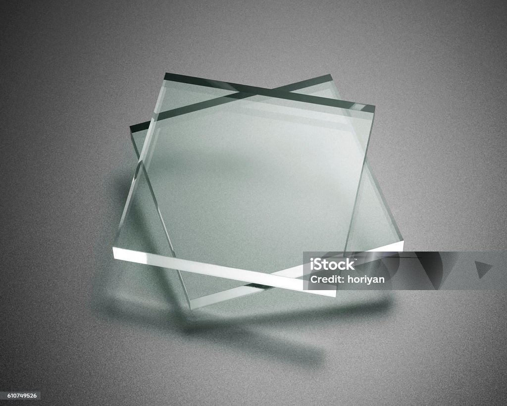 Transparency plate abstract Acrylic Glass Stock Photo