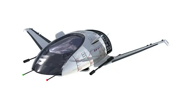 Photo of Futuristic military spacecraft