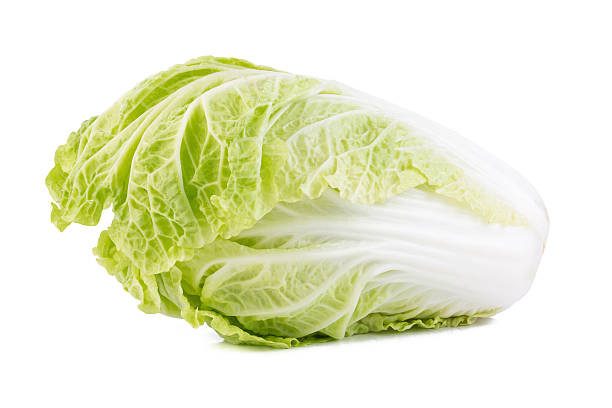 istock Fresh chinese cabbage, Chinese cabbage on white background 610749768