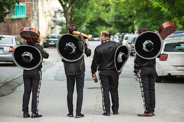 istock Mexican musicians on the streets. 610750782