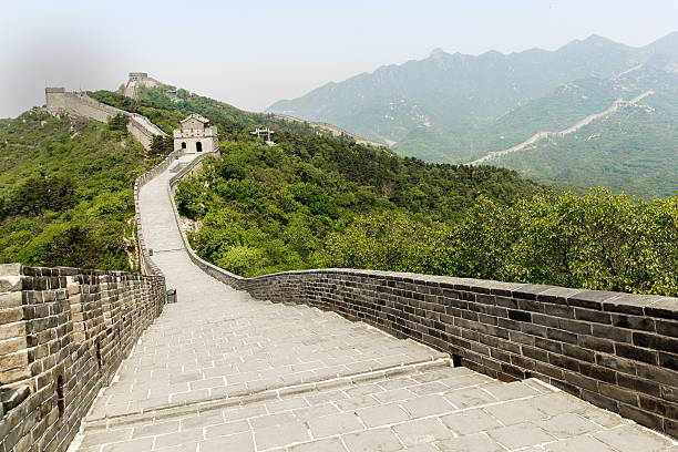 istock Great Wall of China in spring 610754018