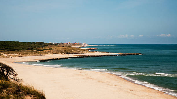 istock Sand beach and sea - France 610754418
