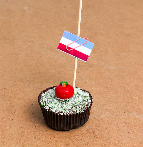 istock cupcake with flag of luxemburg 610761550