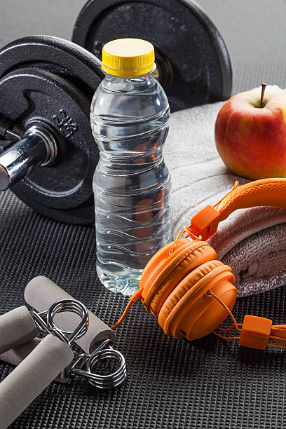 istock muscle and weights exercise, sport lifestyle and workout concept 610763372