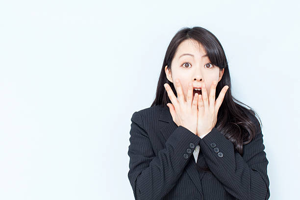 istock Japanese business woman making gestures 610763516