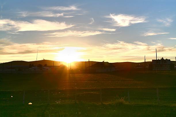 The view from the Trans-Siberian train at Ulaanbaatar , Mongolia