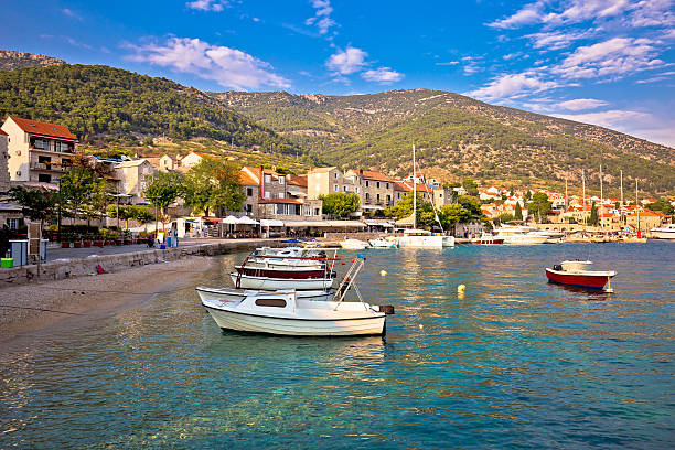 istock Town of Bol waterfront view 610771236