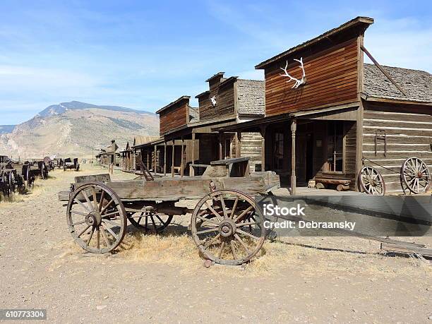 Old Western Town Stock Photo - Download Image Now - Wild West, Cody - Wyoming, Wyoming