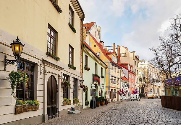 istock Livu square at Riga Christmas market 610777456