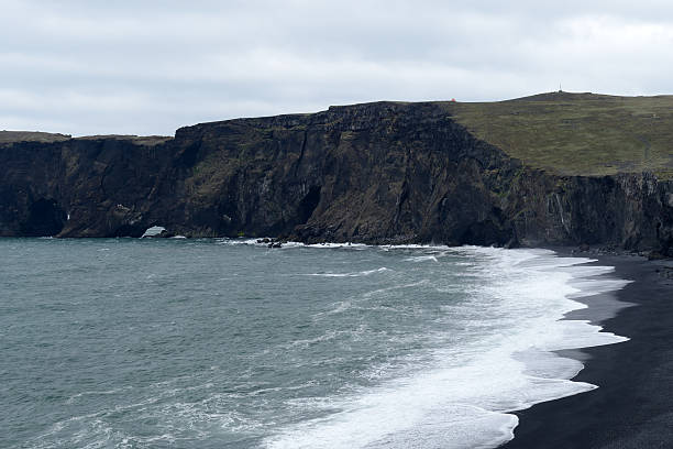 istock Coast with Black Sand Beach in Iceland 610778016