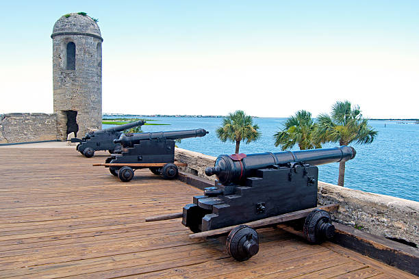 istock Cannons of an old fort 610778988