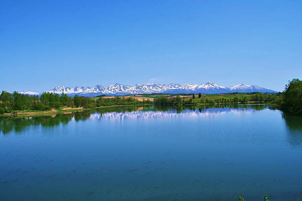 istock Tokachidake of snow that was reflected 610783918