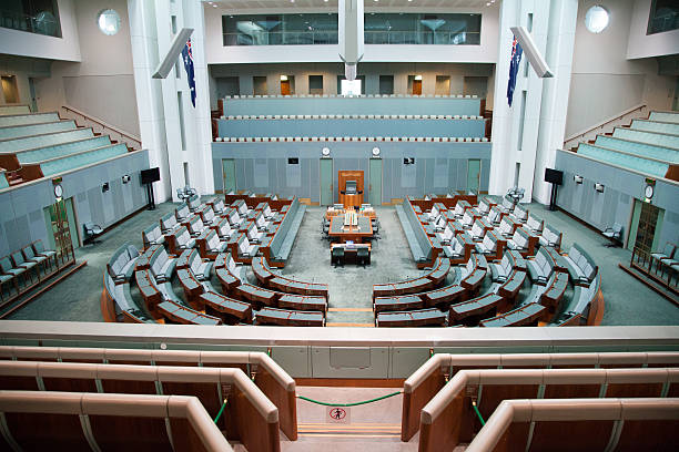 Parliament Inside the House of Representatives stock photo