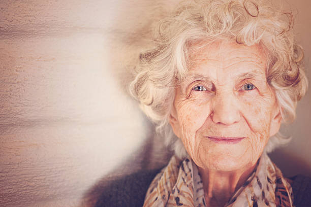 istock Beautiful Senior Woman Portrait Happy Expression 610786650