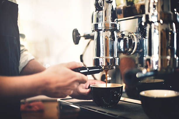 istock Barista Cafe Making Coffee Preparation Service Concept 610788190