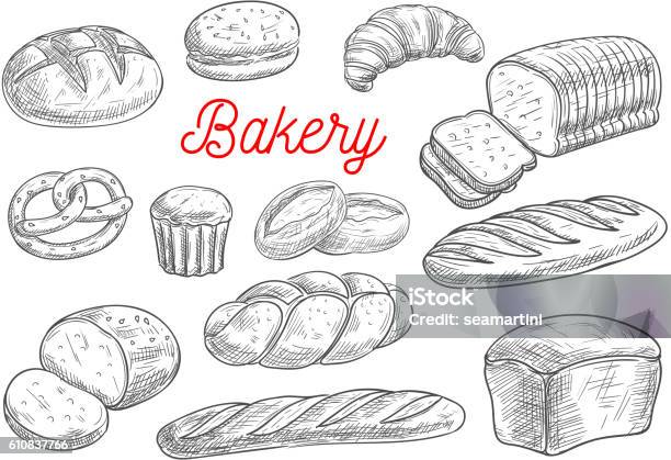 Croissant And Bread: векторные изображения и иллюстрации, которые можно скачать