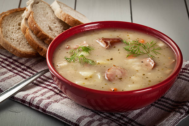 istock Sour soup made of rye flour 610841516
