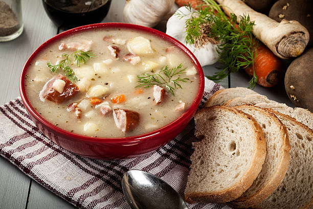 istock Sour soup made of rye flour 610841752