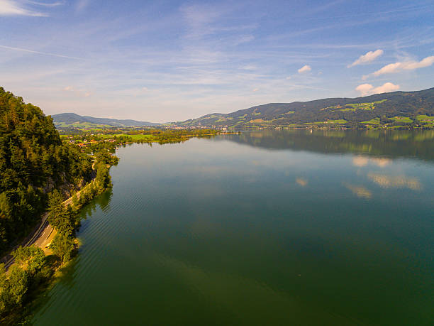 istock Aerial view, panorama from Mondsee, Austria, Upper Austria, 610843272